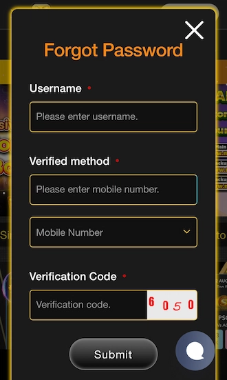 Step 3: Members provide personal information including username, mobile number, and verification code. 